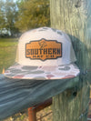 Duck Camo 7 Panel Leather Patch Southern Hat