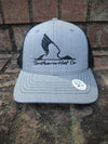 Gliding Duck Design Youth Hat Gray and Black