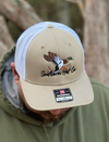 Khaki and White Landing Mallard Hat